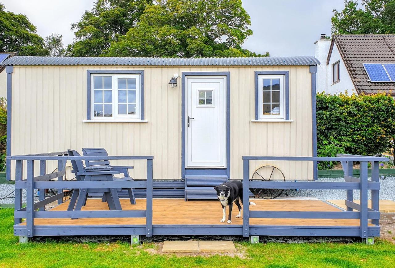 Small Cozy Shepherd Hut 20 By 7 Feet With Boxed In High Double Bed Balmacara Exteriör bild