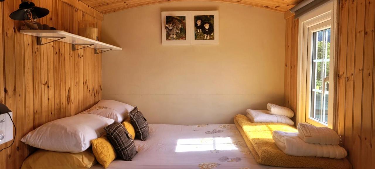 Small Cozy Shepherd Hut 20 By 7 Feet With Boxed In High Double Bed Balmacara Exteriör bild